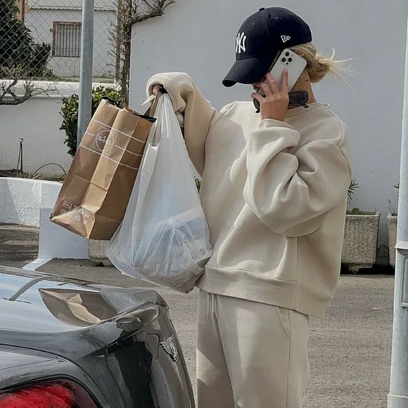 Na-kd fashion Sweaters - NA-KD x Josefine SOLD OUT tan cropped oversized Sweater